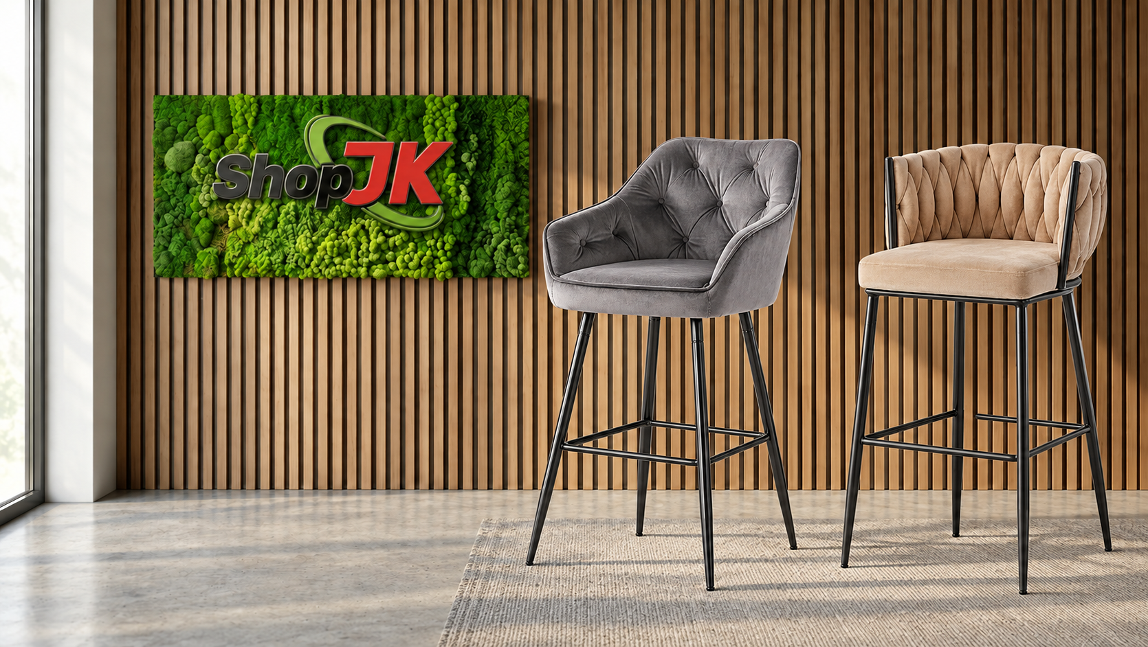 Dve štýlové barové stoličky ShopJK